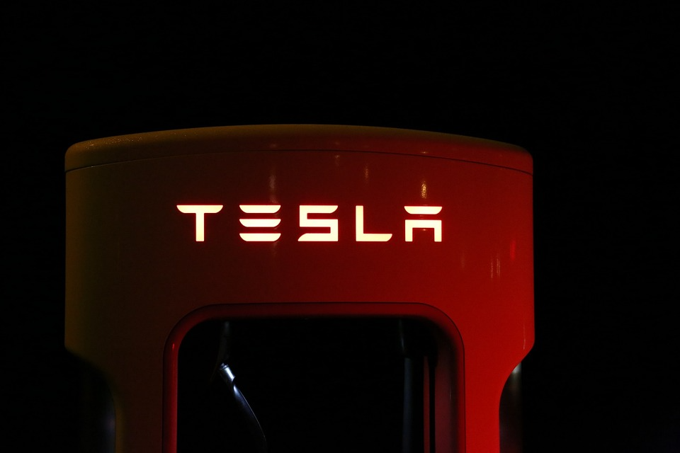 Tesla brand logo.
